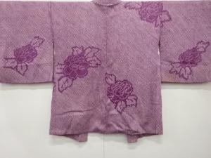 アンティーク　本総絞り　花模様　絵羽織